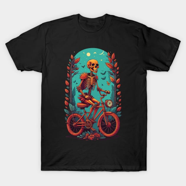 cycling skull T-Shirt by DeathAnarchy